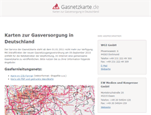 Tablet Screenshot of gasnetzkarte.de